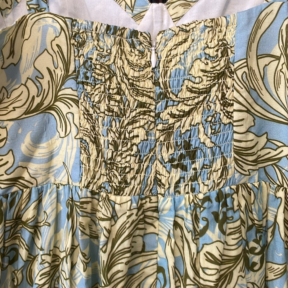 New Eddy Lace Printed Maxi Dress size Medium - Picture 8 of 15